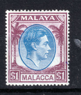 MALACCA 1949 KGVI  $ 1  MNH  SG.22 Pnd. - Malacca