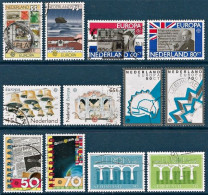Netherlands 1979, 1980, 1981, 1982, 1983 & 1984, Europa CEPT - Lot Of 6 Sets (12 Stamps) Used - Sammlungen