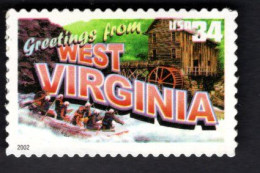 1938447315 2002 SCOTT 3608 (XX) POSTFRIS MINT NEVER HINGED  -  GREETINGS FROM AMERICA - WEST VIRGINIA - Unused Stamps