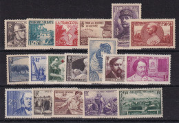 France Année Complète 1940 - N°451/469 - Neufs ** Sans Charnière - TB - 1940-1949