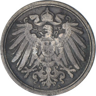 Monnaie, Empire Allemand, Wilhelm II, Pfennig, 1894, Berlin, TB, Cuivre, KM:10 - 1 Pfennig