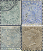 646044 USED BERMUDAS 1884 REINA VICTORIA - Bermuda