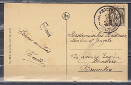 Postkaart Van Knocke Naar Bruxelles Met Taksstempel - 1932 Ceres Und Mercure