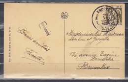 Postkaart Van Knocke Naar Bruxelles Met Taksstempel - 1932 Ceres En Mercurius