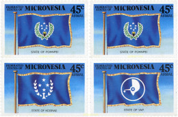 259192 MNH MICRONESIA 1989 BANDERAS - Micronesia