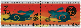 6418 MNH CHRISTMAS 1999 AÑO LUNAR CHINO - AÑO DEL CONEJO - Christmas Island