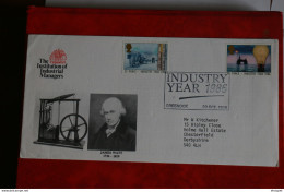 FDC 30 OCTOBRE 1986 INDUSTRY YEAR - 1981-1990 Decimal Issues