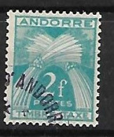 ANDORRE FRANCAIS:  Timbre Taxe:legende "timbre Taxe"   N°34 Année 1946/50 - Gebraucht