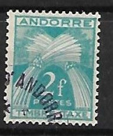 ANDORRE FRANCAIS:  Timbre Taxe:legende "timbre Taxe"   N°34 Année 1946/50 - Usati