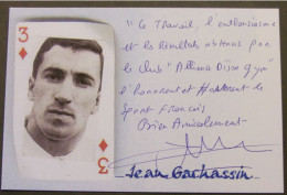 Jean GACHASSIN - Dédicace - Hand Signed - Autographe Authentique - Rugby