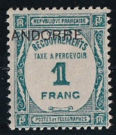 Andorre Taxe N°12 - Neuf * Avec Charnière - TB - Unused Stamps