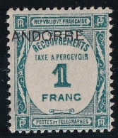 Andorre Taxe N°12 - Neuf * Avec Charnière - TB - Nuevos