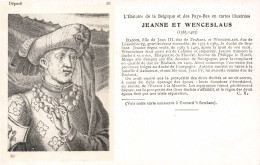 CELEBRITES - Personnages Historiques - Jeanne Et Wenceslaus - Carte Postale Ancienne - Personnages Historiques