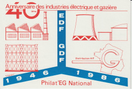 France Pseudo Entier Philateg 1986 Neuf - Pseudo-entiers Privés