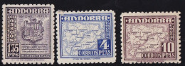 Andorre Espagnol N°50, 50A/51 - Neuf Sans Gomme - TB - Unused Stamps