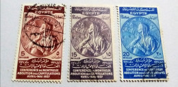 EGYPT 1937, Complete SET Of MONTREAU CONFERENCE -  BF. - Used Stamps