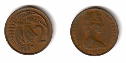 NEW ZEALAND   2 CENTS 1967 (KM # 32) #7579 - Nieuw-Zeeland