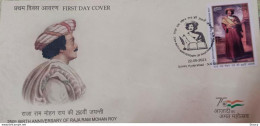 India 2023 250th. BIRTH ANNIVERSARY Of RAJA RAM MOHAN ROY HYDERABAD First Day Cover FDC As Per Scan - FDC