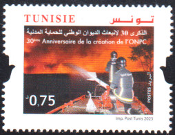 2023. Tunisie .emi.16 -30ème Anniversaire De La Création De L’Office National De La Protection Civile(ONPC) /   MNH***** - Sapeurs-Pompiers