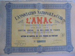 Association Nationale Du Cuir - ANAC - Industrie