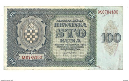 *croatia  100 Kuna 1941  2 - Kroatië