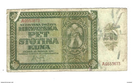 *croatia  500 Kuna 1941  3 - Croatie