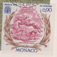 Monaco 1972 - YT 891 (o) Sur Fragment - Usati