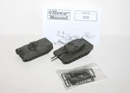 ROCO MINITANKS HO LEOPARD 1 + N329 LEOPARD 2 MILITAIRE CHAR TANK COMBAT ALLEMAND MODELE REDUIT (1712.47) - Panzer