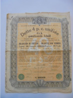 Royaume De Belgique - Dette Unifiée 4 P C - Coupure De 500 Francs - 1936 - Bank & Versicherung