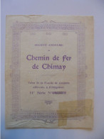 Chemin De Fer De Chimay - 1876 - Trasporti