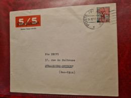 DEVANT LETTRE  LA POSTE AUX ARMEES 1959 SECTEUR POSTAL 69600 5/5 FORCES FRANCAISES - Other & Unclassified