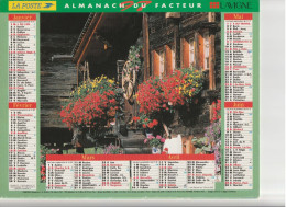 Calendrier-Almanach Des P.T.T 1997 -Châlet Fleuri (suisse) Grande Motte Vanoise (73)Département AIN-01 - Grossformat : 1991-00