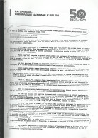 SABENA Copie Complète D'un Dossier Des 50 Ans De Sabena 1923/1973 En Plus Listing Ouvertures De Lignes SABENA 1924/1960 - Andere & Zonder Classificatie