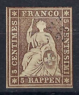 SUISSE Ca.1857-62: Le ZNr. 22G Obl. CAD - Usados