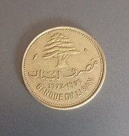 LIBAN LEBANON COIN 10 PIASTRES 1972 - Líbano