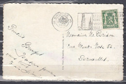 Postkaart Van Brugge 3 Naar Bruxelles - 1935-1949 Piccolo Sigillo Dello Stato