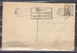 Postkaart Van Antwerpen 6 Naar Gent - 1935-1949 Small Seal Of The State