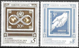 UNITED NATIONS # VIENNA FROM 1991 STAMPWORLD 125-26** - Emissions Communes New York/Genève/Vienne