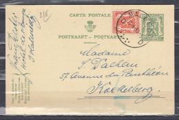 Postkaart Van Malmedy D Naar Koekelberg - 1935-1949 Piccolo Sigillo Dello Stato