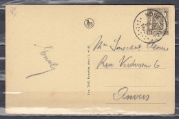 Postkaart Van Houffalize Naar Anvers - 1935-1949 Kleines Staatssiegel