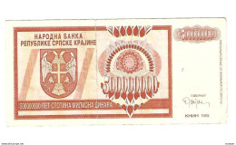 *croatia   Krajina 500.000.000 Dinara 1993    R16 - Croazia