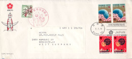 JAPAN 1970 LETTER SENT FROM OSAKA TO HAMBURG - Storia Postale