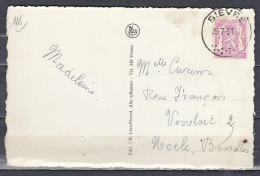 Postkaart Van Bievre Naar Uccle Bruxelles - 1935-1949 Small Seal Of The State