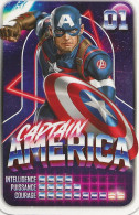 MARVEL - REVEIL TON POUVOIR - CARTE N° 01 - CAPTAIN AMERICA - Marvel