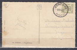 Postkaart Van Voneche Naar Izegem - 1935-1949 Piccolo Sigillo Dello Stato