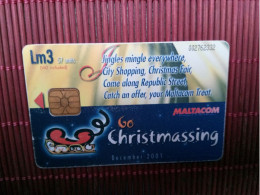 Phonecard Christmassing Used  Rare - Malta
