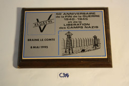 C314 Souvenir Braine Le Comte - 50 ème Anniversaire - Libération Des Camps Nazis 1995 - Obj. 'Herinnering Van'