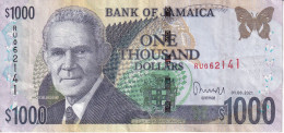 BILLETE DE JAMAICA DE 1000 DOLLARS DEL AÑO 2021  (BANKNOTE) - Giamaica