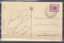 Postkaart Van Beauraing Son Chateau Federal Naar Mouscron - 1935-1949 Small Seal Of The State