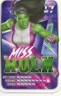 MARVEL - REVEIL TON POUVOIR - CARTE N° 17 - MISS HULK - Marvel